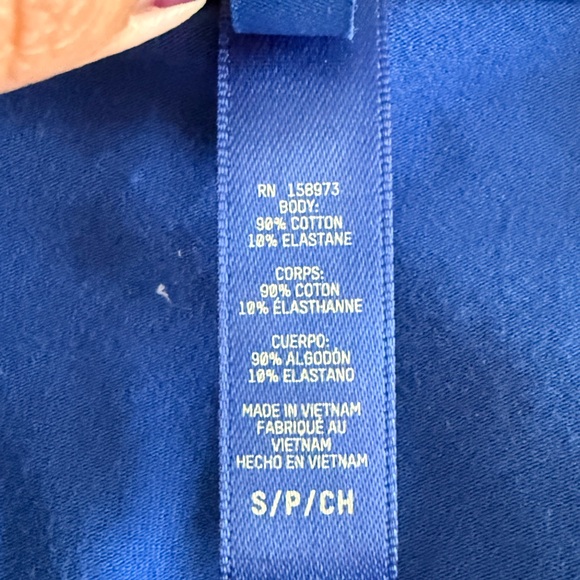 Skims Long Sleeve Henley One Piece Romper Size S Blue Cotton Lounge Sleepwear - Picture 8 of 10